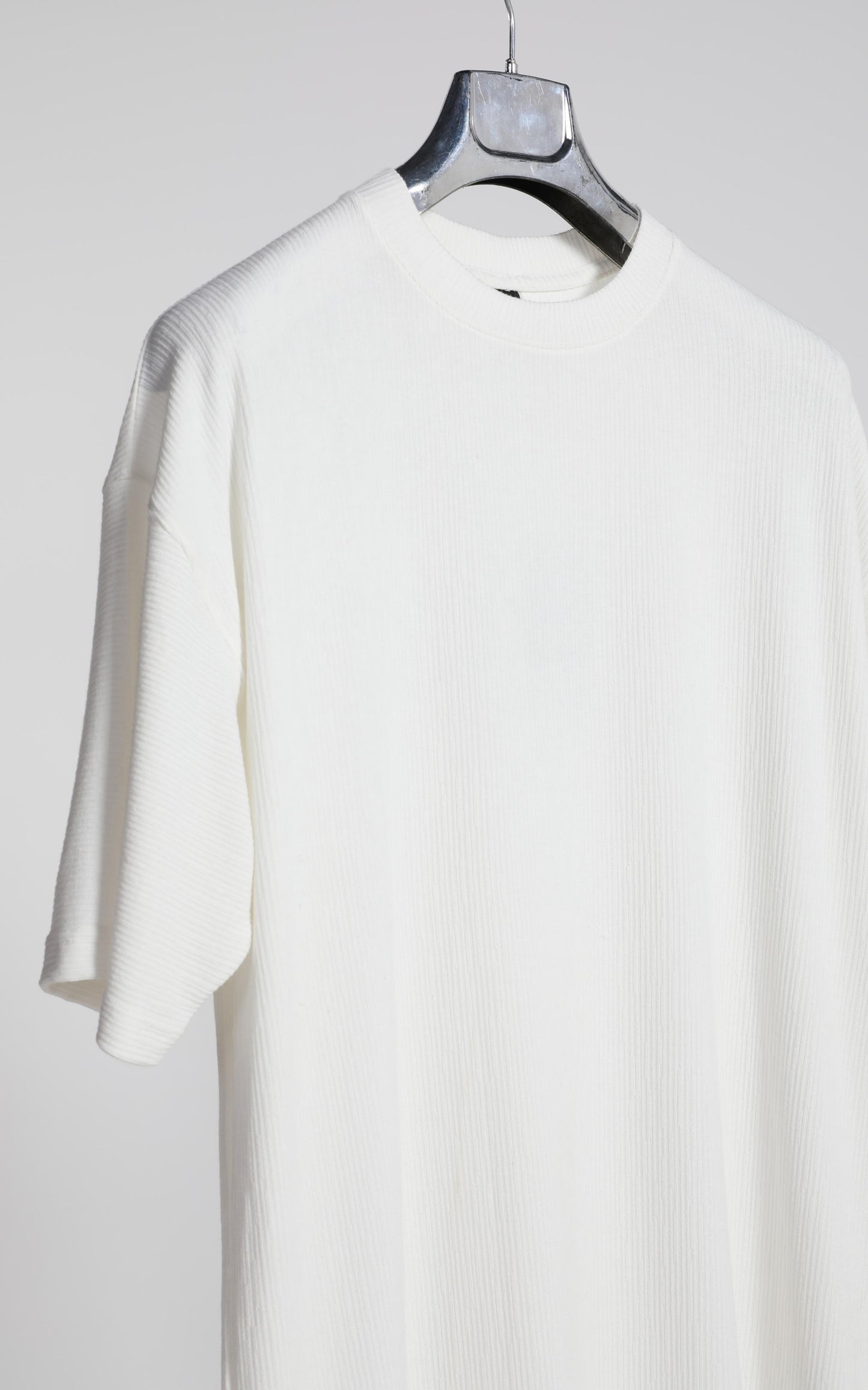 Gerenzo Basic Oversize T-shirt - Pamuklu ve Polyester Konforu Beyaz