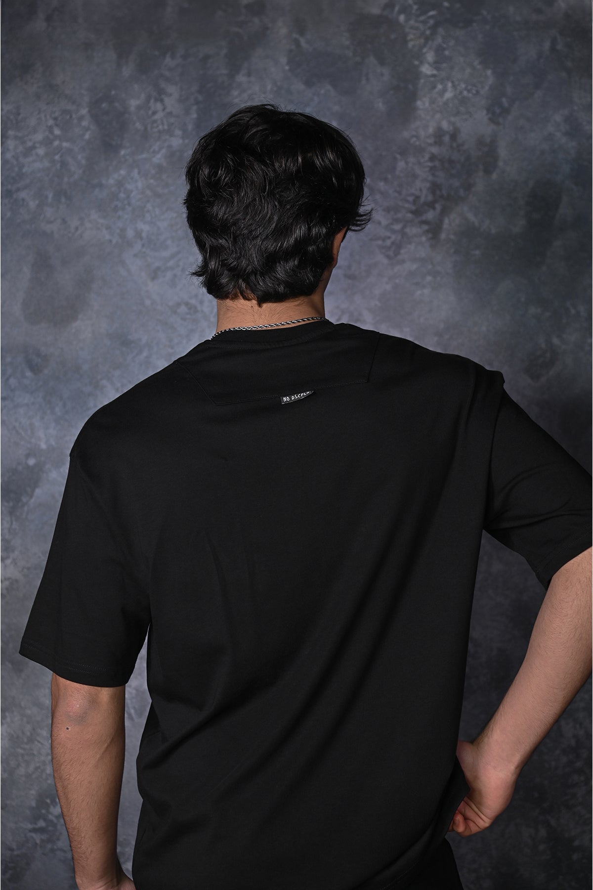 Jakar Kumaş Basic Erkek T-shirt - Siyah