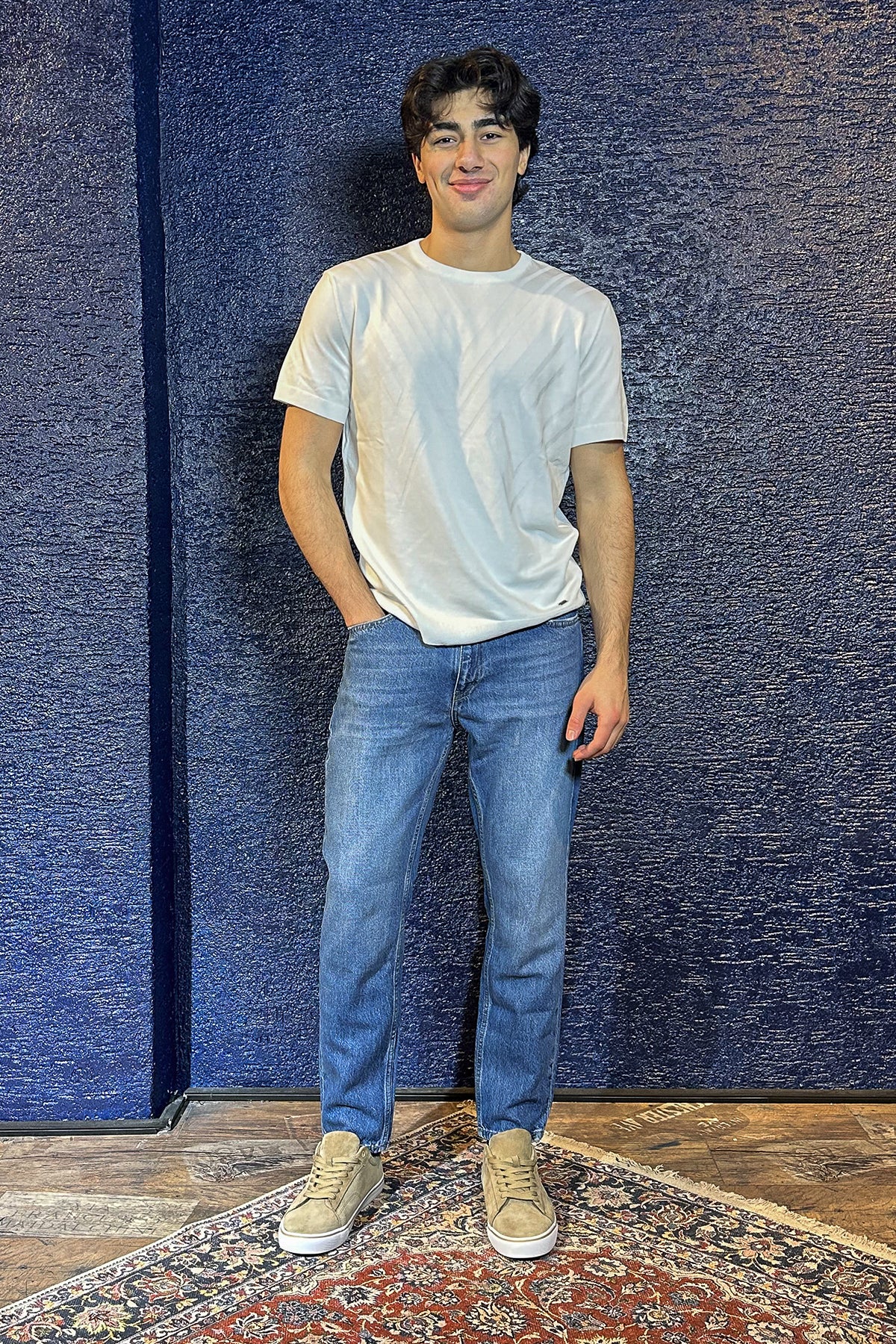 Erkek Regular Fit Kot Pantolon - Mavi