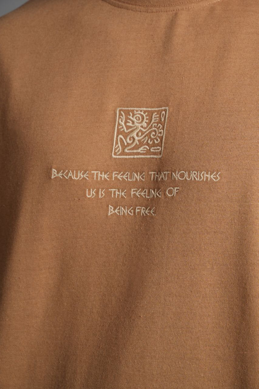 Recycle Oversize T-Shirt Tabacco