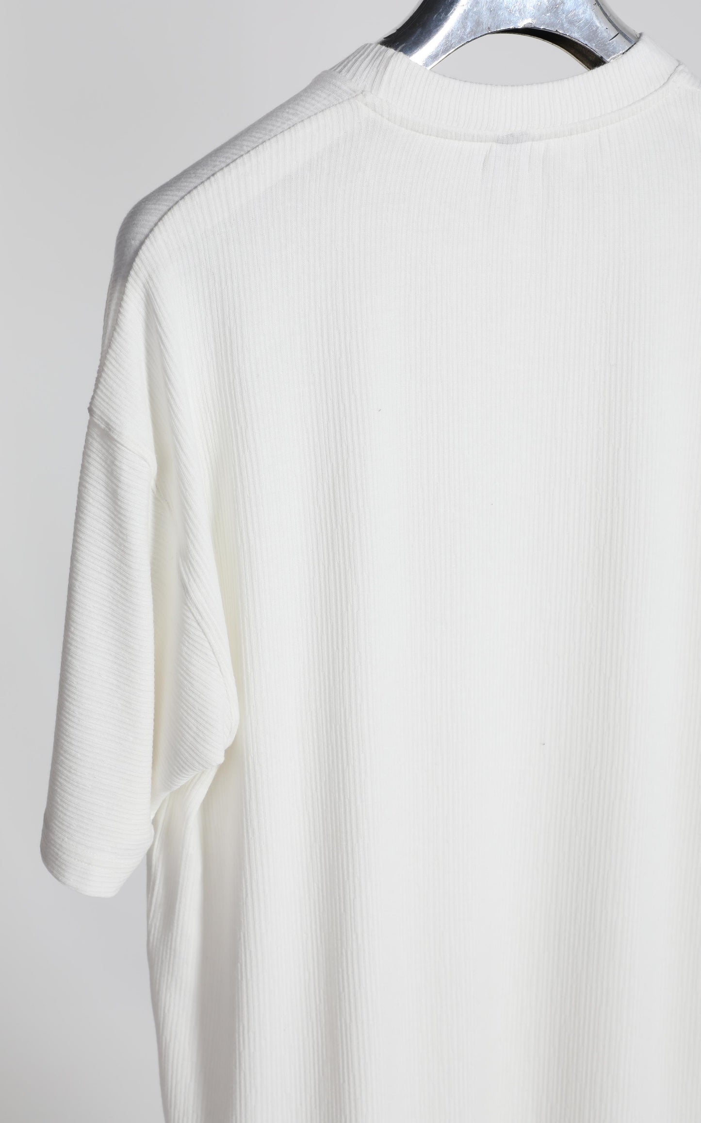 Gerenzo Basic Oversize T-shirt - Pamuklu ve Polyester Konforu Beyaz