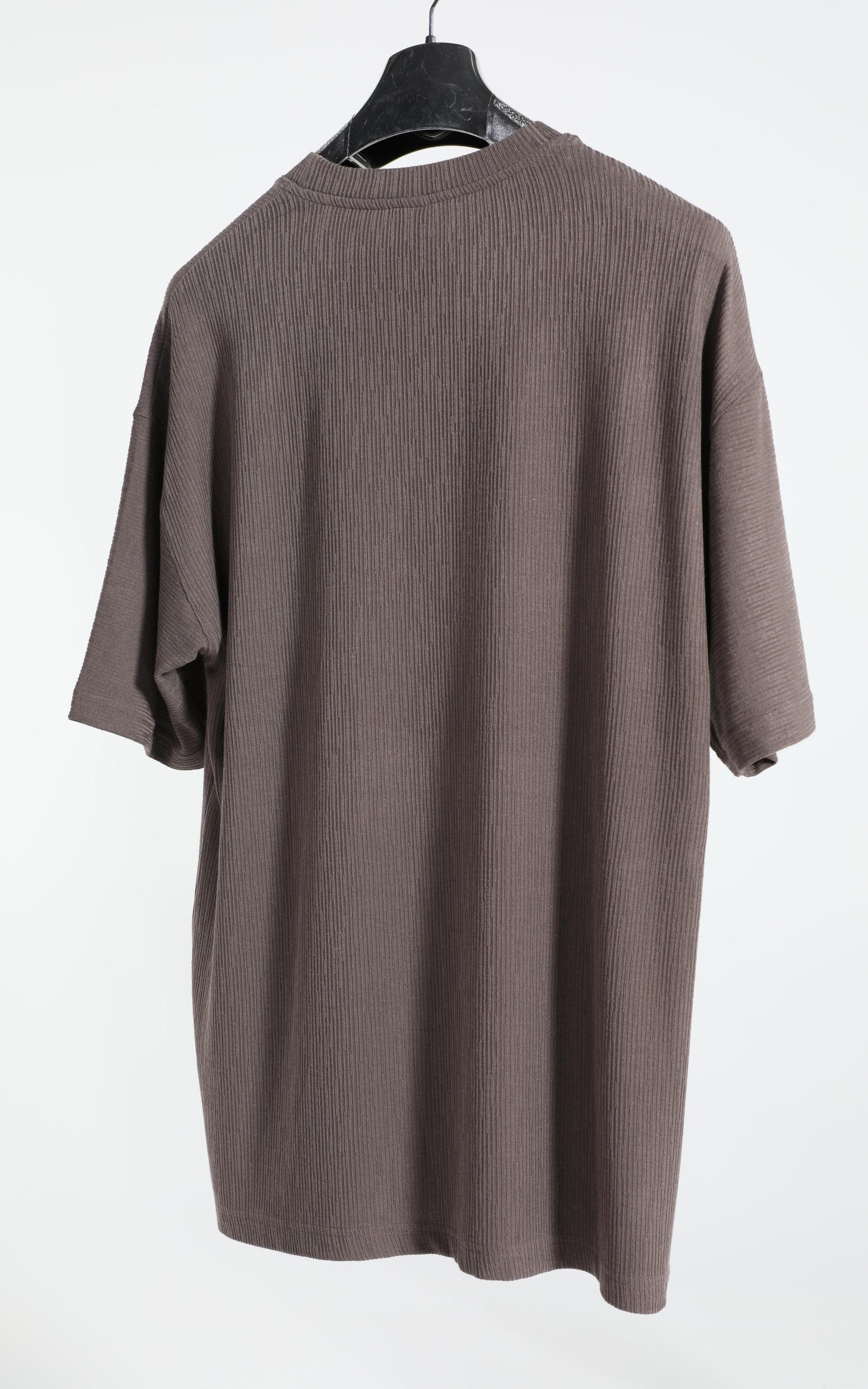 Gerenzo Basic Oversize T-shirt - Pamuklu ve Polyester Konforu Kahverengi