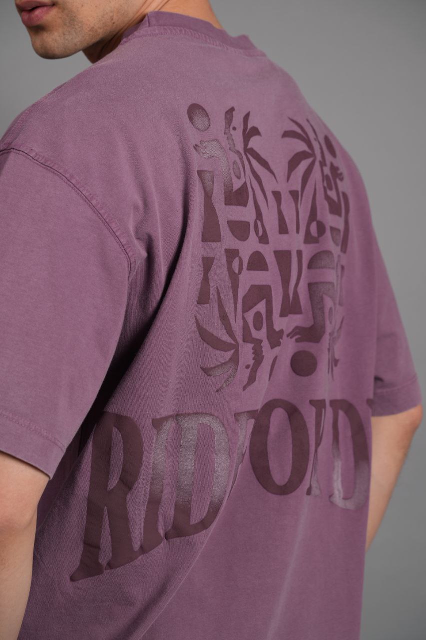 Damson Ride or Die Baskılı Oversize T-shirt - Pamuklu Konfor ve Sıkı Tarz