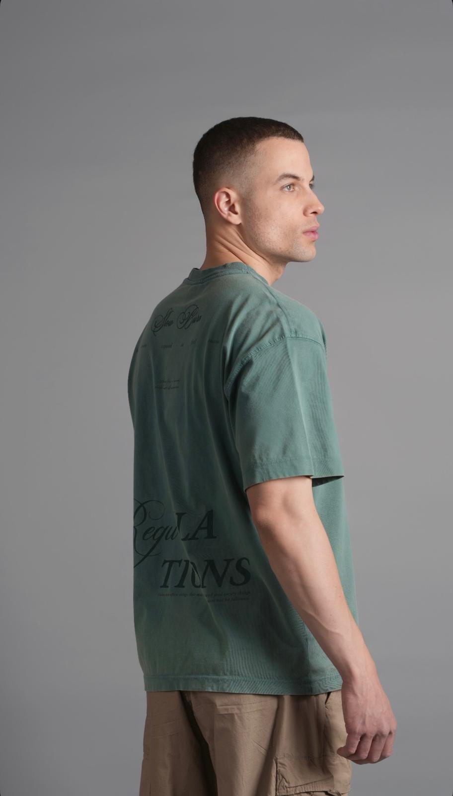 Sırtı Regulations Tona Ton tshirt Yeşil