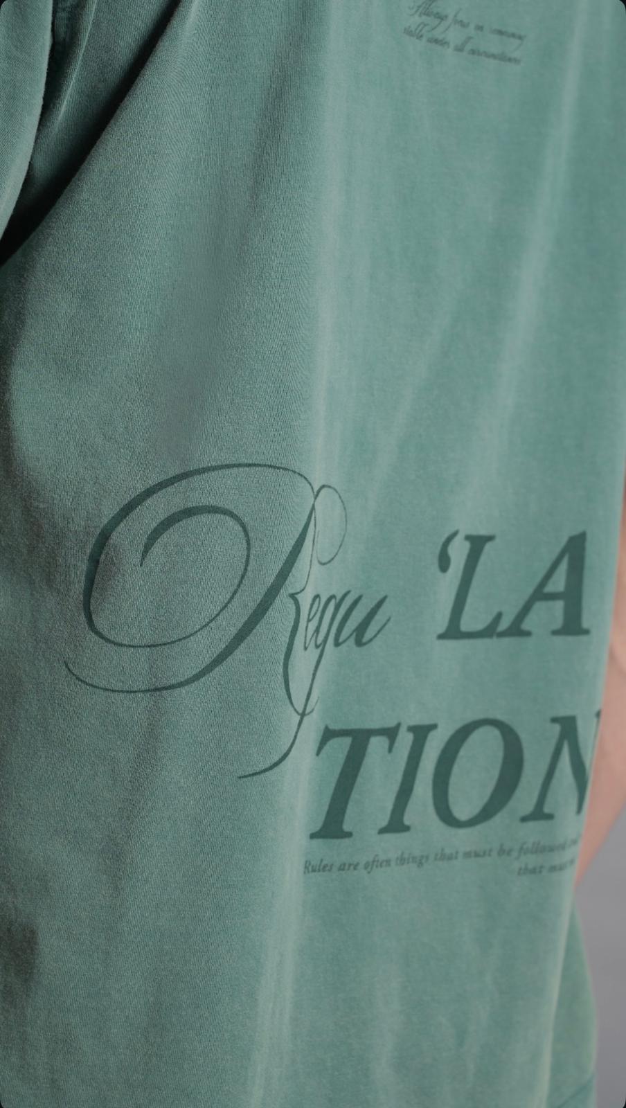 Sırtı Regulations Tona Ton tshirt Yeşil