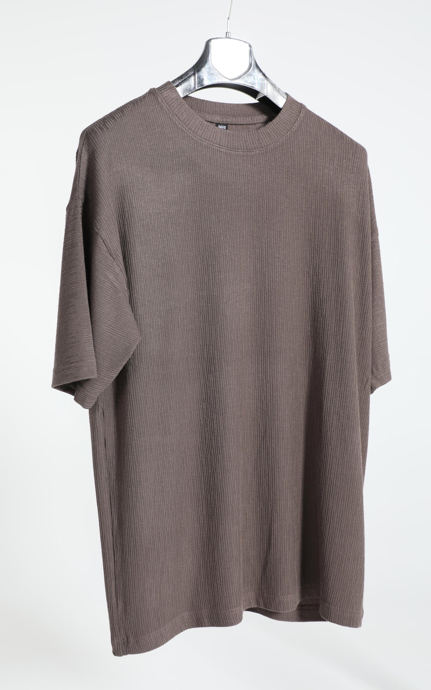 Gerenzo Basic Oversize T-shirt - Pamuklu ve Polyester Konforu Kahverengi