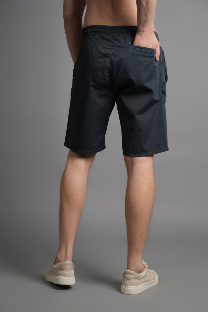 Gabardin Şort Siyah