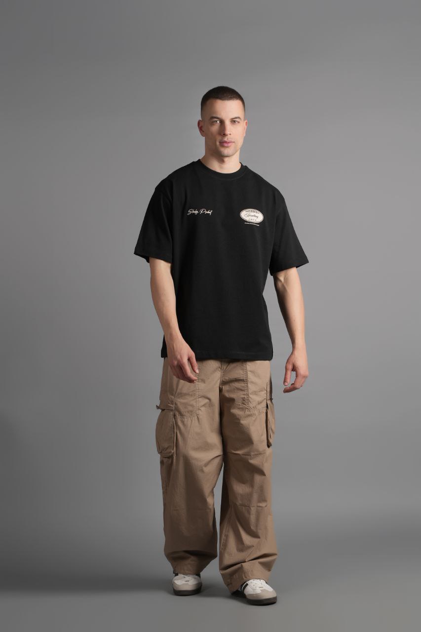 Baskılı T-Shirt Siyah