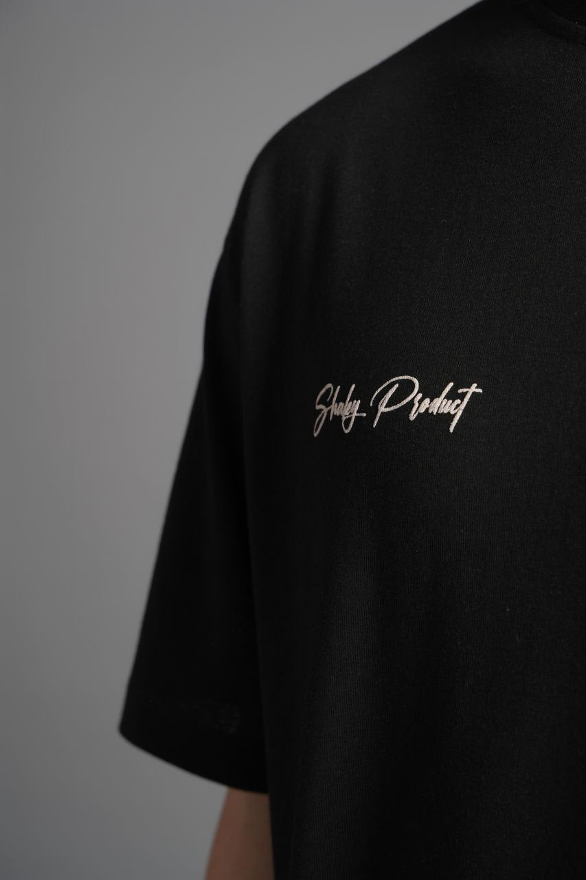 Baskılı T-Shirt Siyah