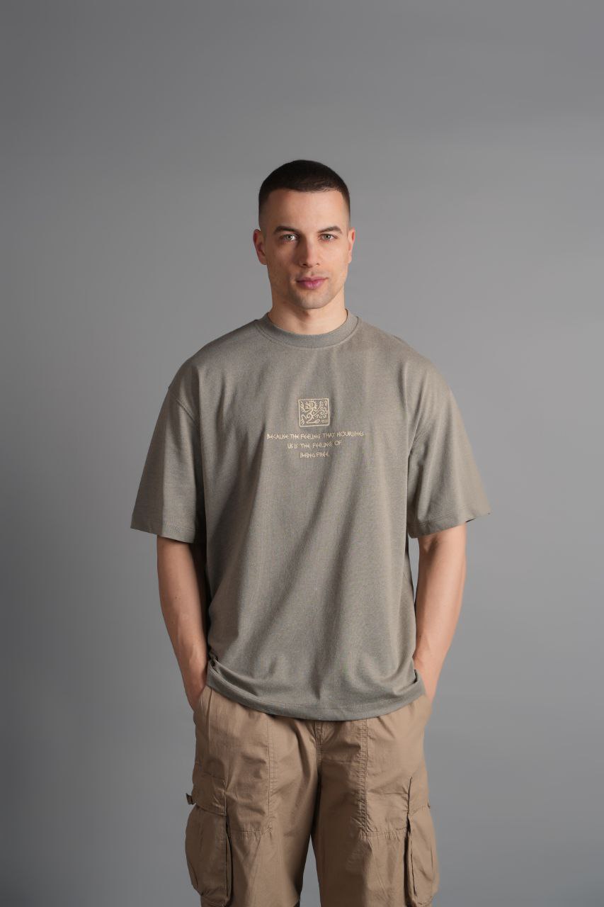 Recycle Oversize T-Shirt Greenalmond