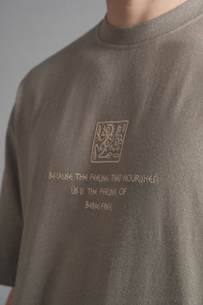 Recycle Oversize T-Shirt Greenalmond